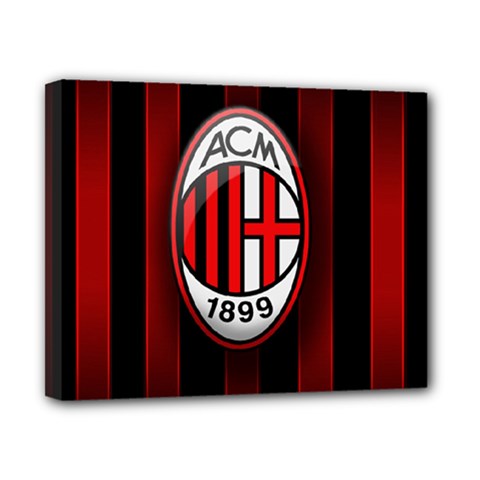 Ac Milan Logo Canvas 10  x 8  (Stretched) from ArtsNow.com