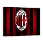 Ac Milan Logo Canvas 16  x 12  (Stretched)