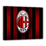 Ac Milan Logo Canvas 20  x 16  (Stretched)