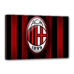 Ac Milan Logo Canvas 18  x 12  (Stretched)