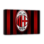 Ac Milan Logo Deluxe Canvas 18  x 12  (Stretched)