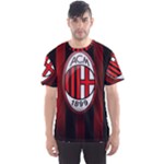 Ac Milan Logo Men s Sport Mesh Tee