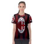 Ac Milan Logo Women s Sport Mesh Tee