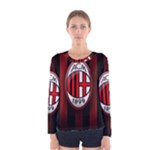 Ac Milan Logo Women s Long Sleeve Tee