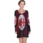 Ac Milan Logo Long Sleeve Nightdress