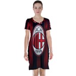 Ac Milan Logo Short Sleeve Nightdress