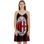 Ac Milan Logo Women s Reversible Sports Bra with Border