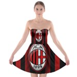 Ac Milan Logo Strapless Bra Top Dress