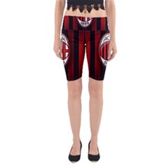 Ac Milan Logo Yoga Cropped Leggings from ArtsNow.com