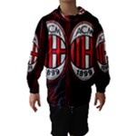 Ac Milan Logo Hooded Wind Breaker (Kids)