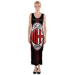 Ac Milan Logo Fitted Maxi Dress