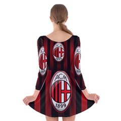 Long Sleeve Velvet Skater Dress 