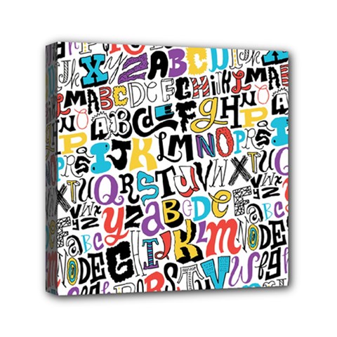 Alpha Pattern Mini Canvas 6  x 6  (Stretched) from ArtsNow.com