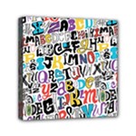 Alpha Pattern Mini Canvas 6  x 6  (Stretched)