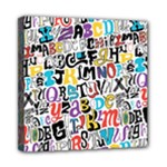Alpha Pattern Mini Canvas 8  x 8  (Stretched)
