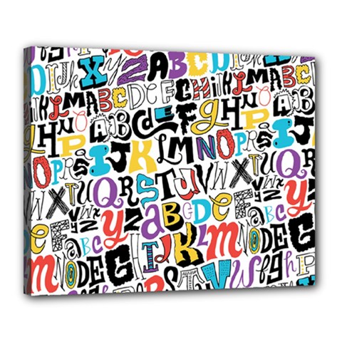 Alpha Pattern Canvas 20  x 16  (Stretched) from ArtsNow.com