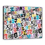 Alpha Pattern Canvas 20  x 16  (Stretched)