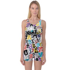 One Piece Boyleg Swimsuit 