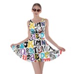 Alpha Pattern Skater Dress