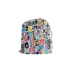 Alpha Pattern Drawstring Pouch (Small)