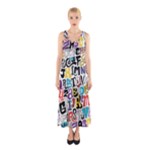 Alpha Pattern Full Print Maxi Dress