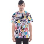 Alpha Pattern Men s Sport Mesh Tee