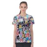 Alpha Pattern Women s Sport Mesh Tee