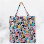 Alpha Pattern Grocery Tote Bag