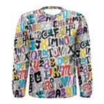 Alpha Pattern Men s Long Sleeve Tee