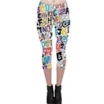 Alpha Pattern Capri Leggings 