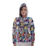 Alpha Pattern Hooded Wind Breaker (Women)