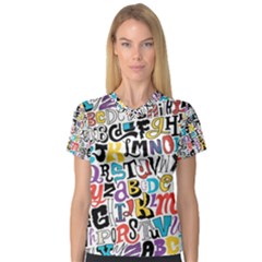 V-Neck Sport Mesh T-Shirt 