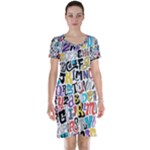 Alpha Pattern Short Sleeve Nightdress