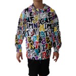 Alpha Pattern Hooded Wind Breaker (Kids)