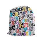 Alpha Pattern Drawstring Pouch (XL)