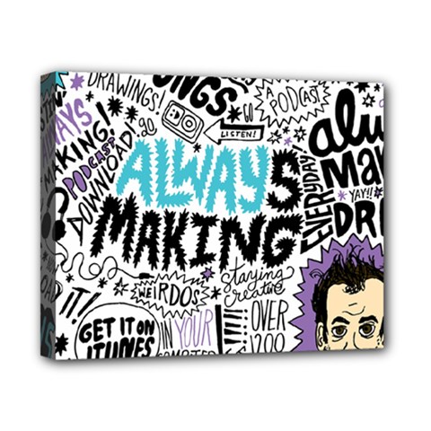 Always Making Pattern Canvas 10  x 8  (Stretched) from ArtsNow.com