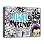 Always Making Pattern Canvas 14  x 11  (Stretched)