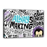 Always Making Pattern Canvas 18  x 12  (Stretched)