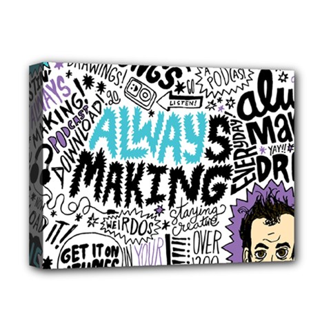 Always Making Pattern Deluxe Canvas 16  x 12  (Stretched)  from ArtsNow.com