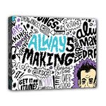Always Making Pattern Deluxe Canvas 20  x 16  (Stretched)
