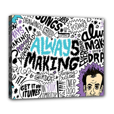 Always Making Pattern Deluxe Canvas 24  x 20  (Stretched) from ArtsNow.com