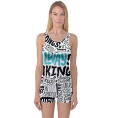 One Piece Boyleg Swimsuit 