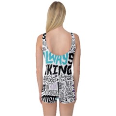 One Piece Boyleg Swimsuit 
