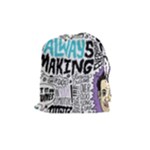 Always Making Pattern Drawstring Pouch (Medium)