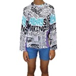Always Making Pattern Kid s Long Sleeve Swimwear