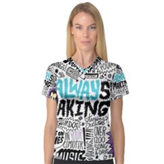 V-Neck Sport Mesh T-Shirt 
