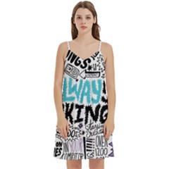Mini Camis Dress With Pockets 