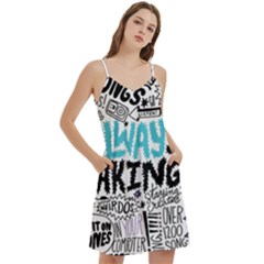 Mini Camis Dress With Pockets 