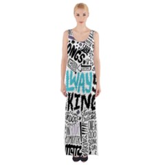 Thigh Split Maxi Dress 