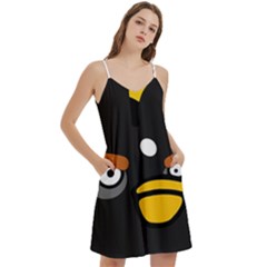 Mini Camis Dress With Pockets 